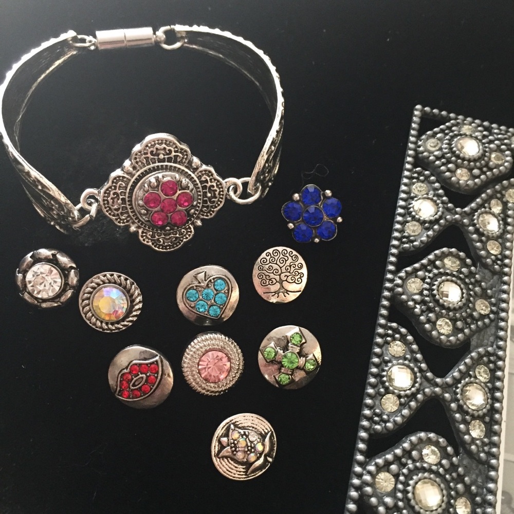 💖NEW 12mm GingerSnap Spoon Bracelet & Snaps Lot 1